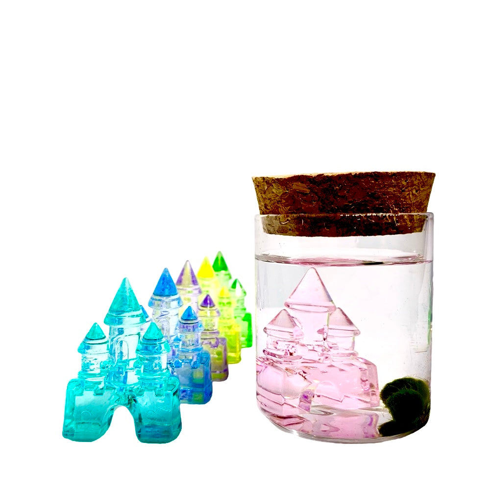 2PCS Moss Ball Crystal Castle Set