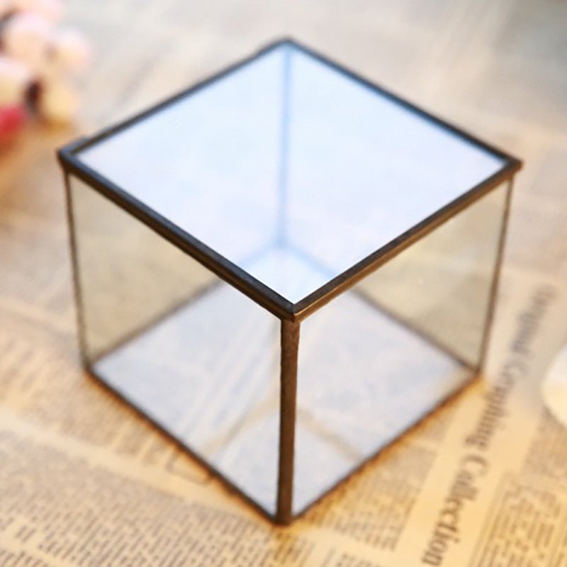 Square Glass Terrarium (No Plants) - Glass Container


Material
Glass


Special Feature
With lid


Item Weight
0.7 Pounds


Shape
Cube


Specific Uses For Product
Indoor


Style
geometric










Made of framed tran