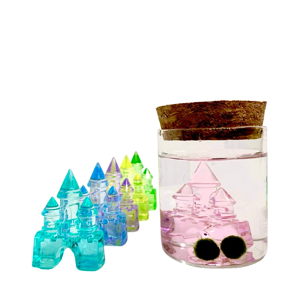 2PCS Moss Ball Crystal Castle Set