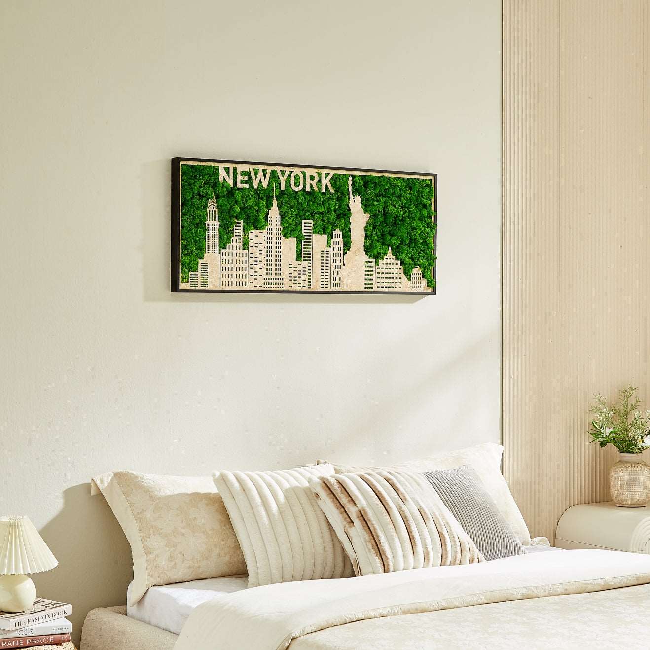 Iconic New York City Silhouette Moss Art - the Big Apple