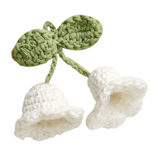 Crochet Lily of the Valley Small Flower Hand Woven Artificial Flowers
