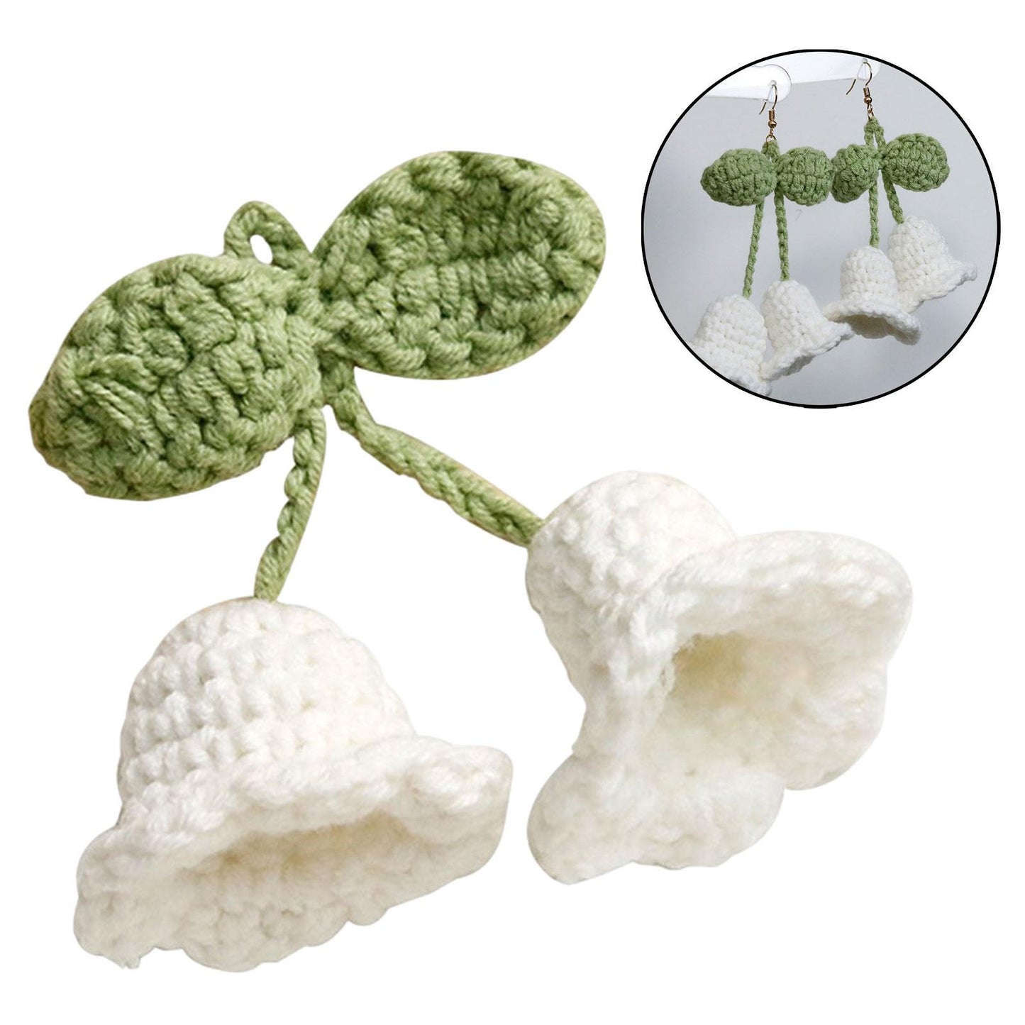Crochet Lily of the Valley Small Flower Hand Woven Artificial Flowers