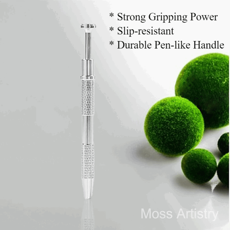 4 Claws Tweezers Stainless Steel Four-Claw Grip for Marimo Moss Ball, This specialized tool, crafted from stainless steel and featuring a four-claw design, effortlessly grips Marimo Moss Balls and aids in handling gemstones, zirconia d