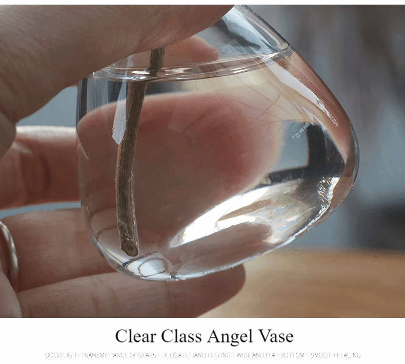 Angel Vase Hand Made Creative Transparent Glass Hydroponic ContainerSize:
2 x 3.5 inches

Choices:



Single Angel Gift Wrap: One angelic vase, elegantly wrapped for gifting.

3-Piece Set: Three vases securely packaged for safe deliv